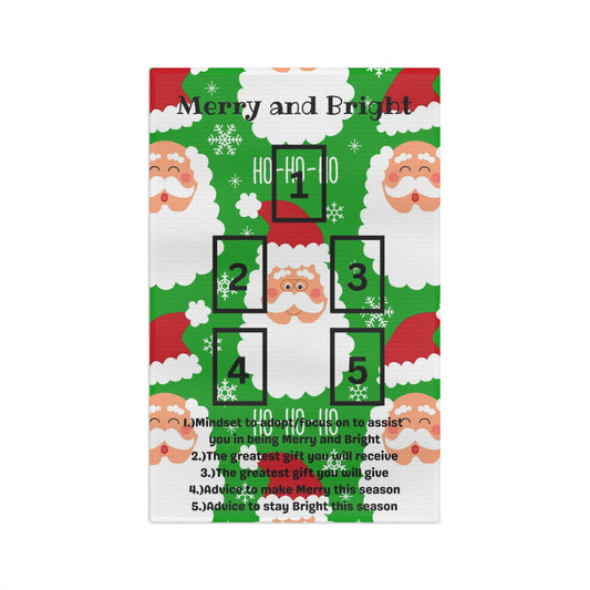 Merry and Bright Tarot Tea Towel