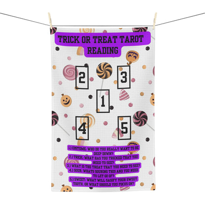 Trick or Treat Tarot Tea Towel