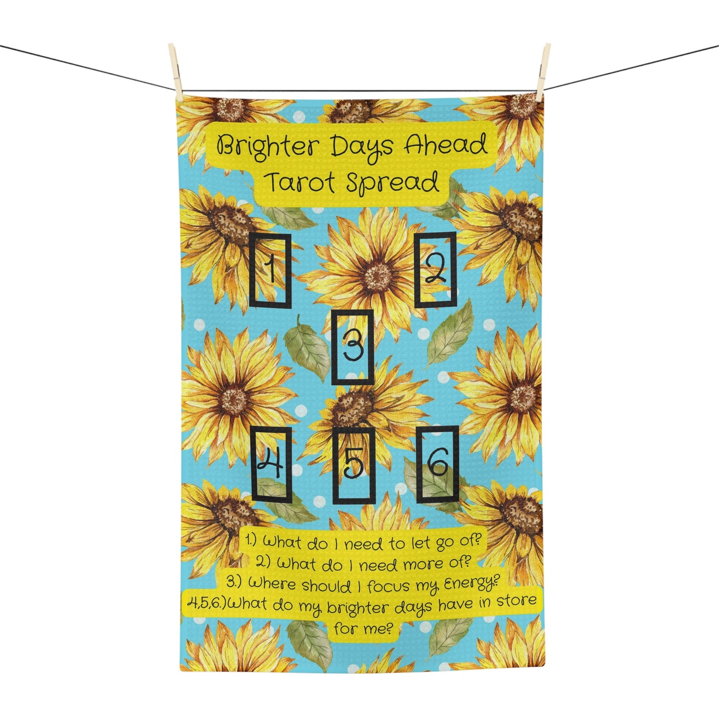 Brighter Days Ahead Tarot Tea Towel